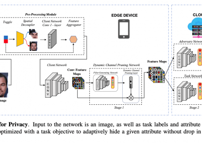 DISCO: Dynamic and Invariant Sensitive Channel Obfuscation for deep neural networks